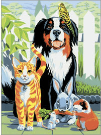 Royal & Langnickel Painting By Numbers Kit - Family Pets