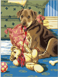 Royal & Langnickel Painting By Numbers Kit - Puppy And Teddybear