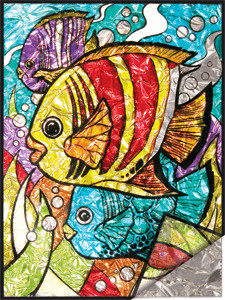 Royal & Langnickel Peinture vitrail d'après les chiffres - Poissons tropicaux