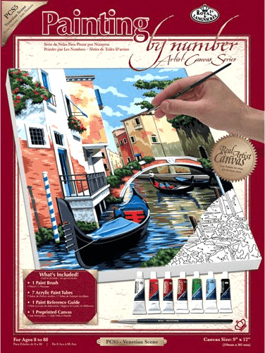 Royal & Langnickel Painting by Numbers Artist Canvas Venice Scene