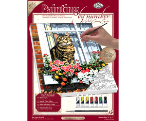 Royal & Langnickel Painting by Numbers Artist Canvas Cat in the Window