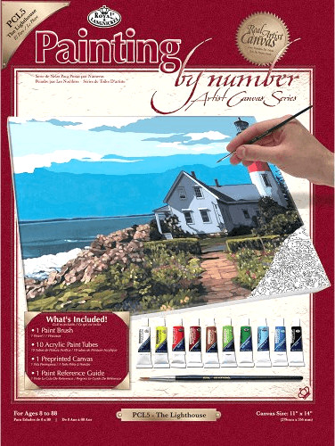 Royal & Langnickel Painting by Numbers Artist Canvas Series the Lighthouse