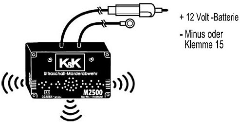 K & K M15 Ultraschall Marderschreck ab 26,95 €