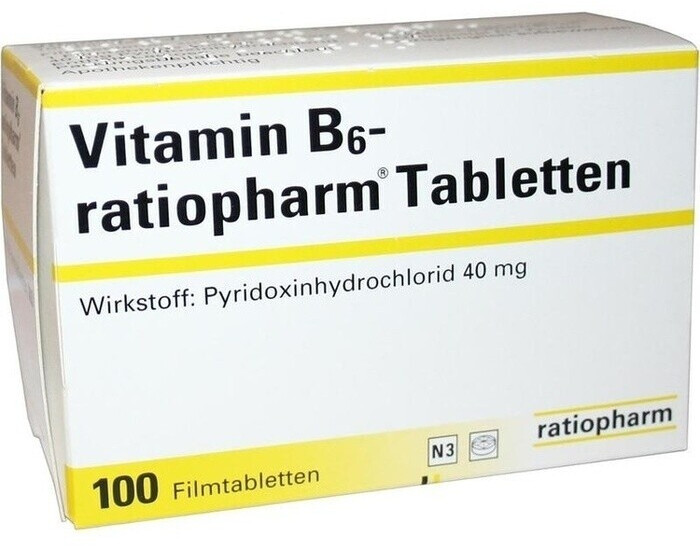 Vitamin B6 40 mg Filmtabletten (100 Stk.) ab 4,27 € Preisvergleich
