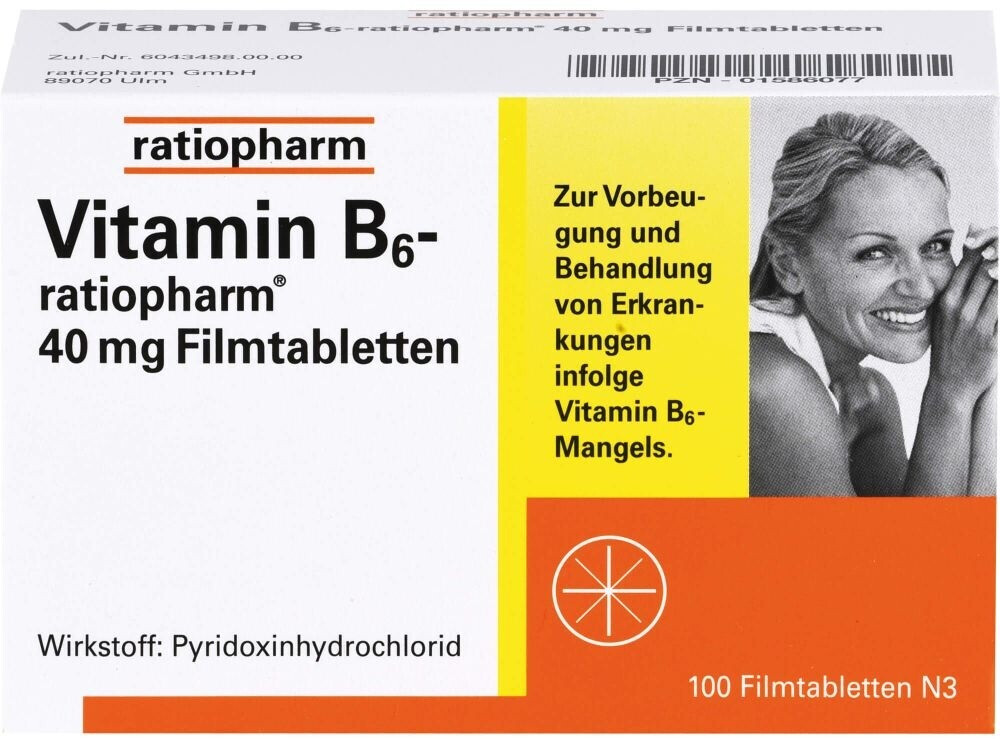 Vitamin B6 40 mg Filmtabletten (100 Stk.) ab 4,27 € Preisvergleich