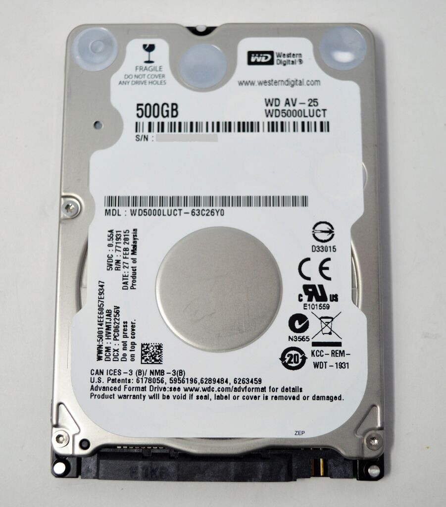 Western Digital AV-25 SATA 500GB (WD5000LUCT) ab 39,99