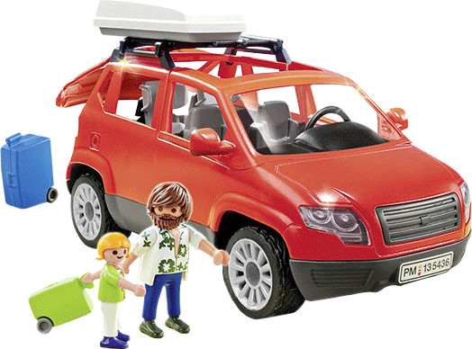 Playmobil Summer Fun 5436 Voiture avec coffre de toit