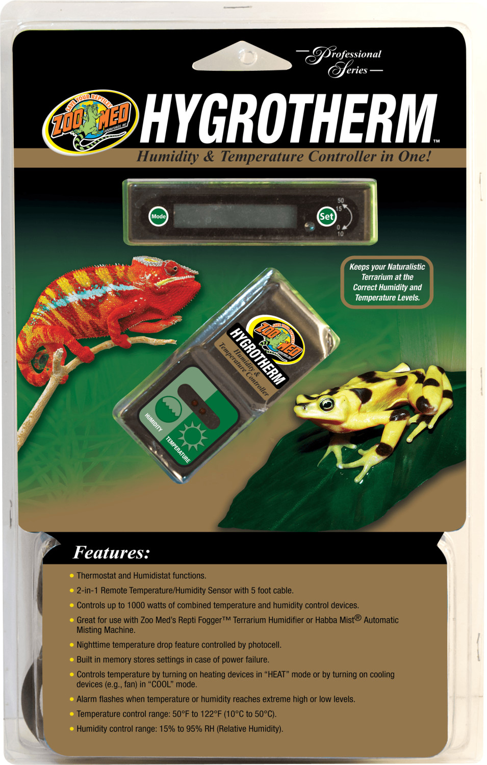 Zoo Med HygroTherm Humidity & Temperature Controller (HT-10E)
