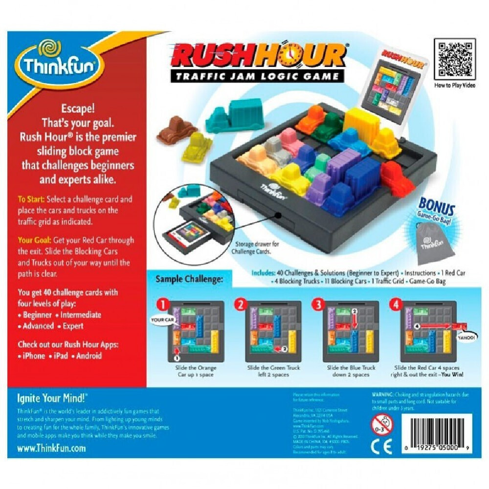 Best Buy: ThinkFun Deluxe Edition Rush Hour The Ultimate Traffic Jam Game!  5050