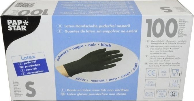 Papstar Gants de protection non poudré taille S