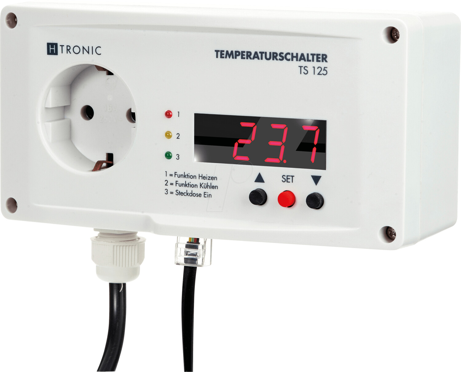 H-Tronic Temperaturschalter TS 125 weiß ab 40,45 €