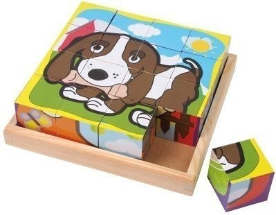 Small Foot Design Puzzle cubes animaux domestiques