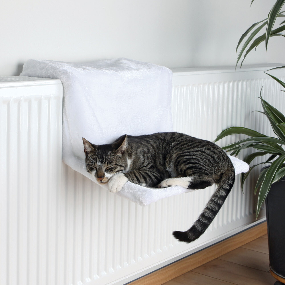 Trixie Hamac de radiateur pour chat blanc