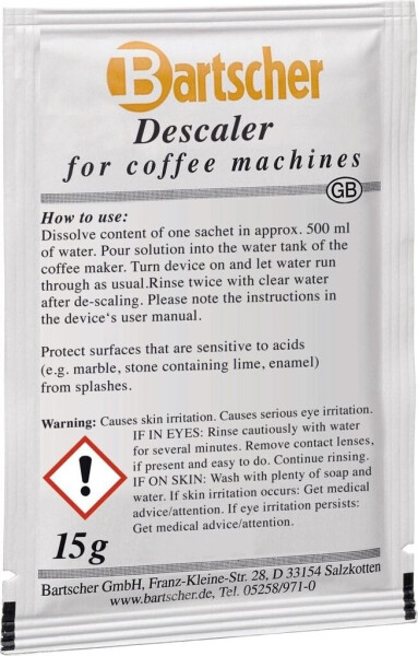 Bartscher Schnell-Entkalker für Kaffeemaschinen (30 Stk.), Bild 12