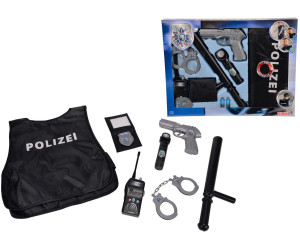 Simba Polizei Basic Set mit Pistole Handschellen Funkgerät Dienstmarke NEU 