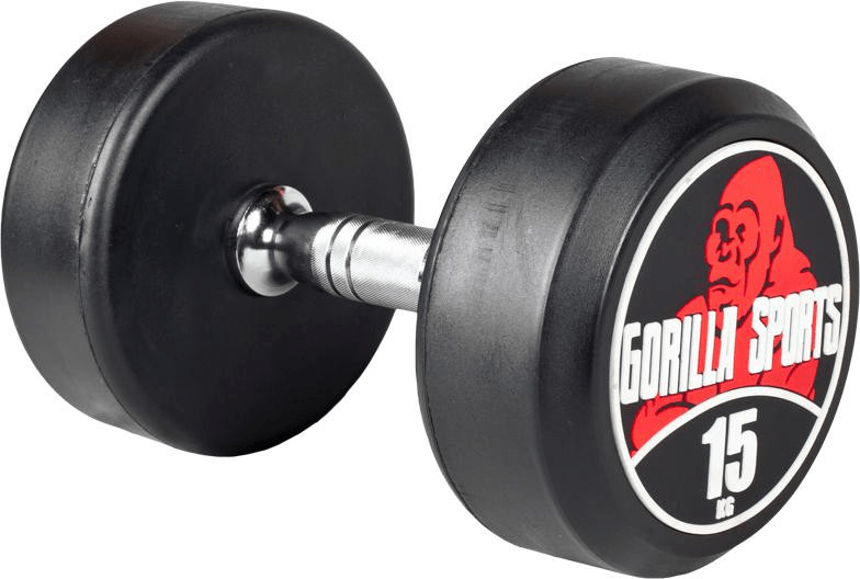 Gorilla Sports Haltère rond 15 kg