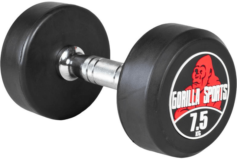 Gorilla Sports Haltères rondes 7,5 kg