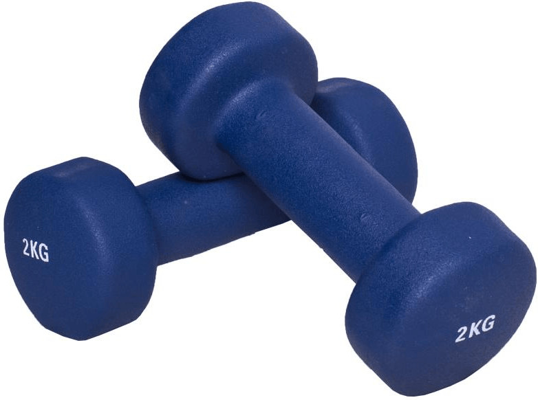 Gorilla Sports Haltères fitness en vinyle 4 kg (2x2,0)