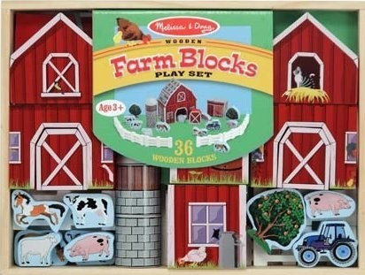 Melissa & Doug Farm Blocks Play Set