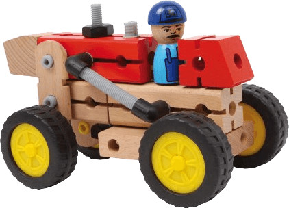 Small Foot Design Boîte de construction - Tracteur (8539)