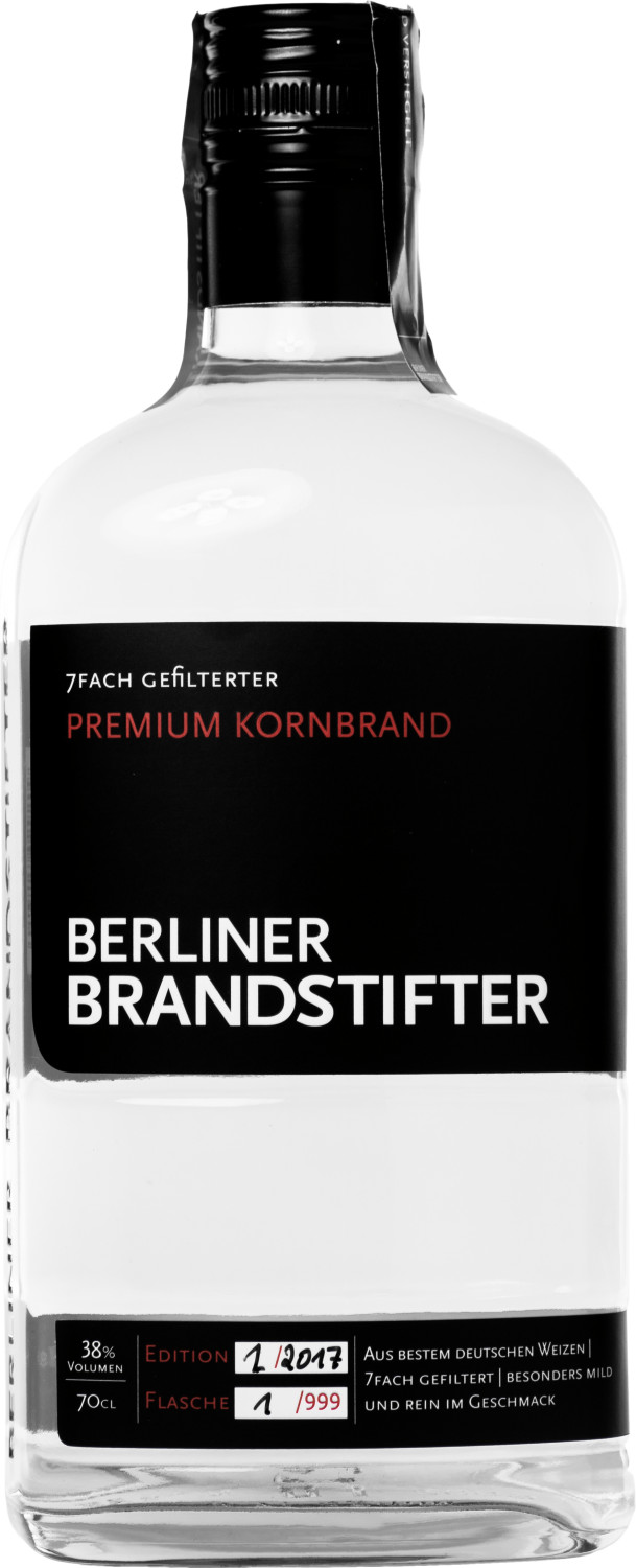 Berliner Brandstifter Premium Kornbrand 38 % 0,7 L