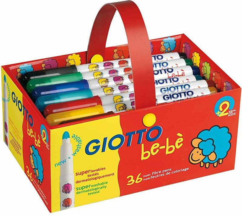 Lot Giotto be-bè à partir de 2 Ans 36 Crayon de Couleur Maxi + 36