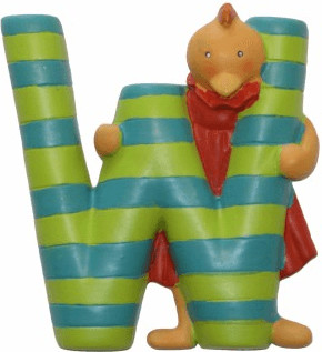 Moulin Roty Lettre W en résine