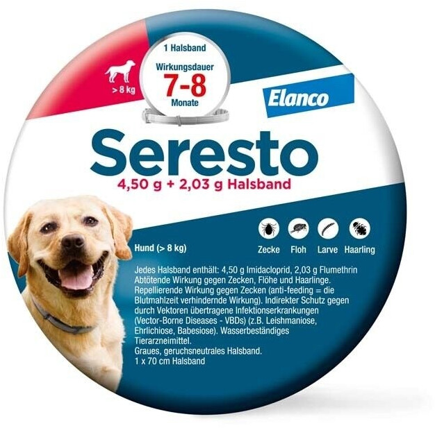 Bayer Seresto Halsband für große Hunde über 8 kg ab € 28,90