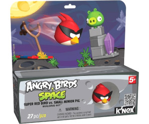KNEX Angry Birds Space Super Red Bird Versus Small Minion Pig