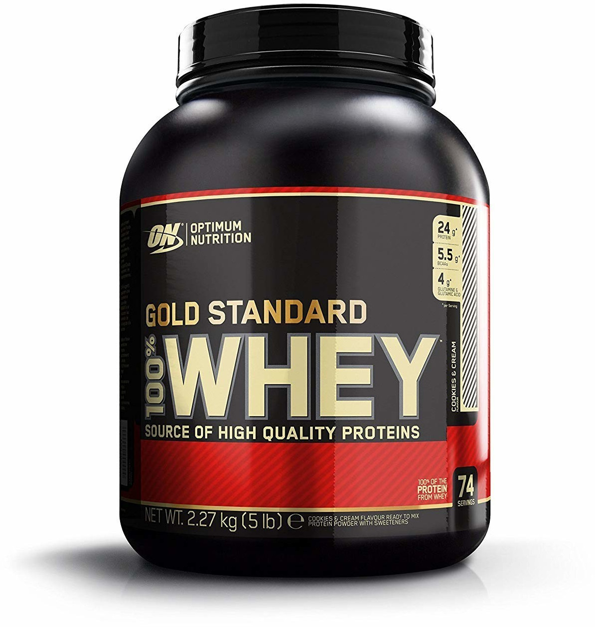 Optimum Nutrition 100% Whey Gold Standard 2273g Cookies Cream ab 53,43