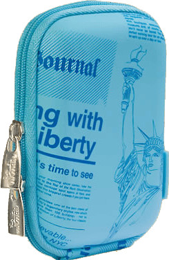 Rivacase 7023 (PU) Shallow Blue (Newspaper)