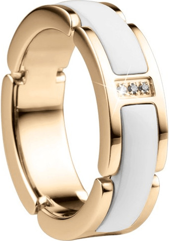 Bering Bague céramique or-blanc
