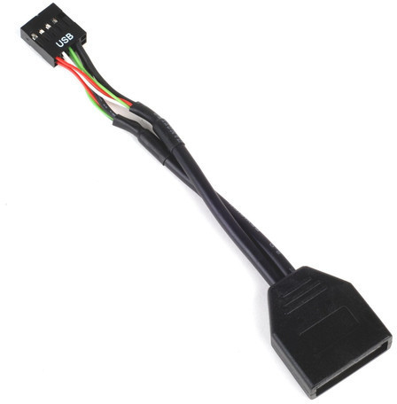 Photos - Cable (video, audio, USB) SilverStone Technology  Internal 19pin USB 3.0 to USB 2.0 adapt 