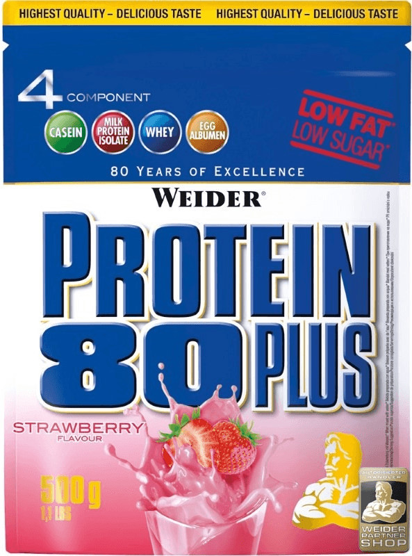 Weider Protein 80 Plus Fraise 500g