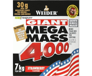 Weider Mega Mass 4000 (Erdbeer, 1 Stk., 7000 g) - kaufen bei Galaxus
