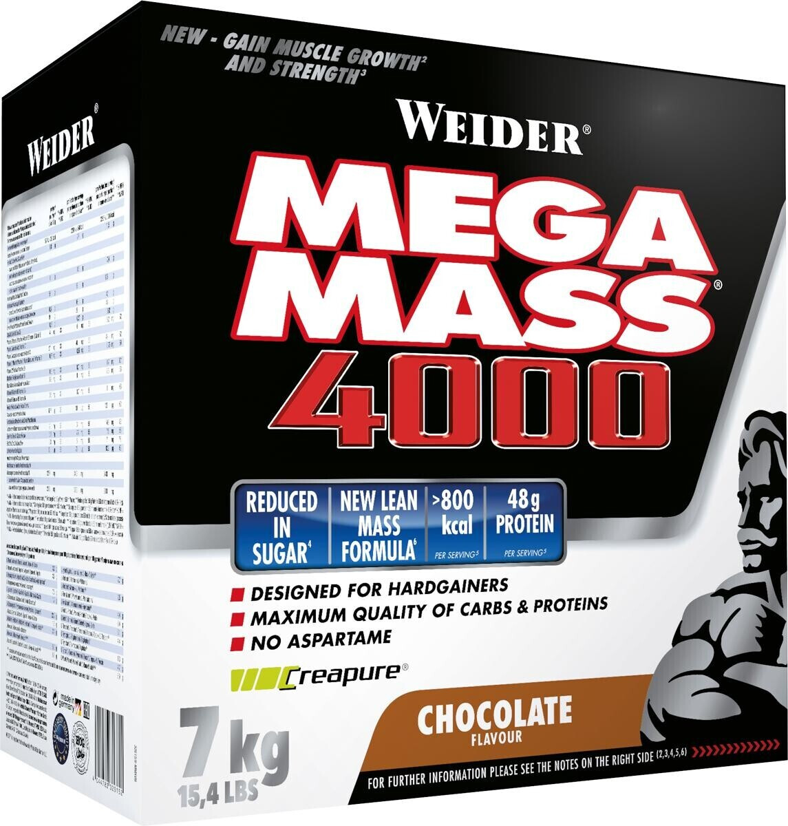 Weider Mega Mass 4000 Chocolat 7000g