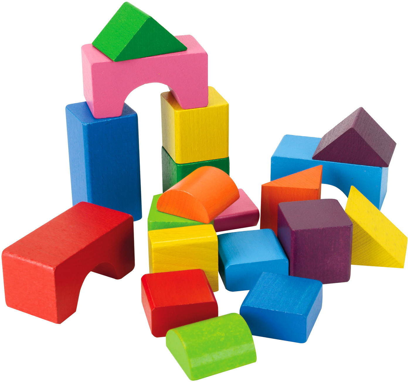 Heros Briques en bois multicolores