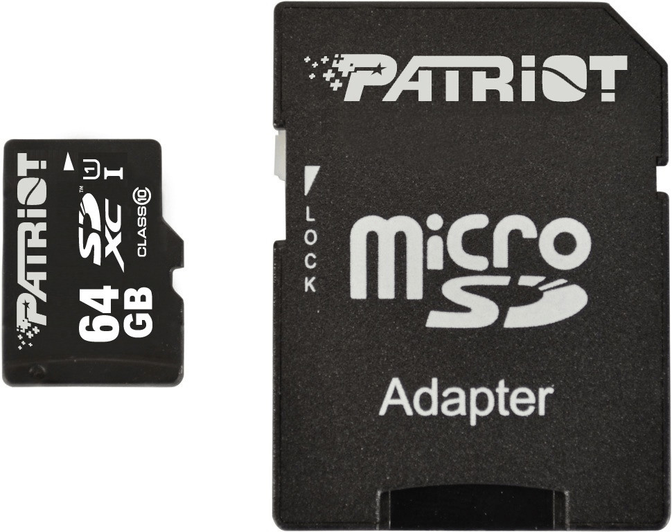Patriot microSDXC 64 Go Classe 10 UHS-I LX Signature Flash (PSF64GMCSDXC10)