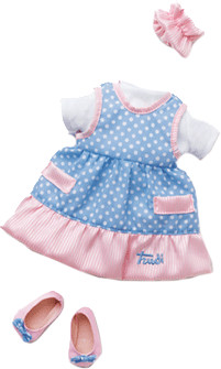 Trudi Robe à pois bleu (64379)