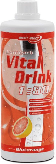 Best Body Nutrition Low Carb Vital Drink Orange sanguine 1000ml