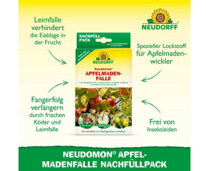 Recharge Neudomon Pour Piège à Carpocapse - 2 Appâts + 2 Plaques De Colle, Pour Pommes Et Poires