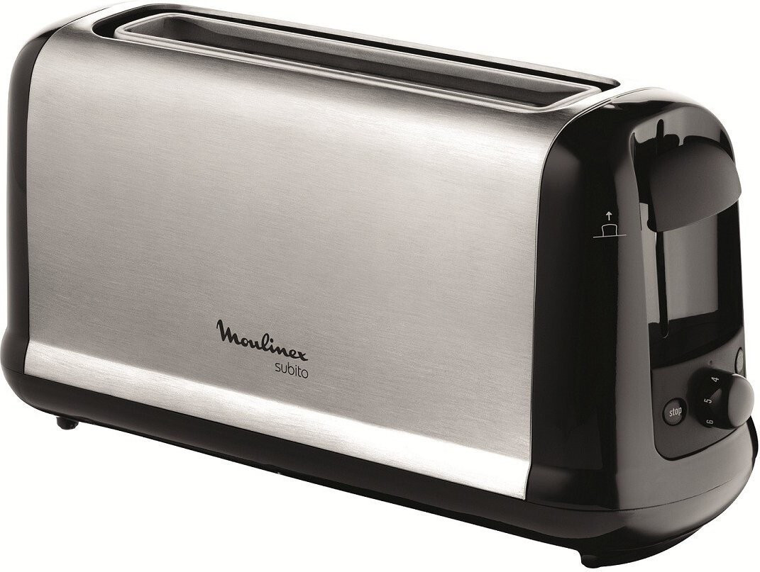 Moulinex Classic 2 Reb – Toaster, Leistung 1400 W, Edelstahl, Grau