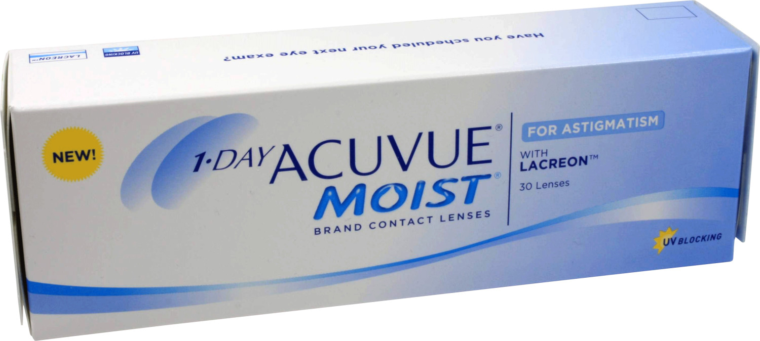 Johnson & Johnson 1 Day Acuvue Moist for Astigmatism -8,00 (30 lentilles)