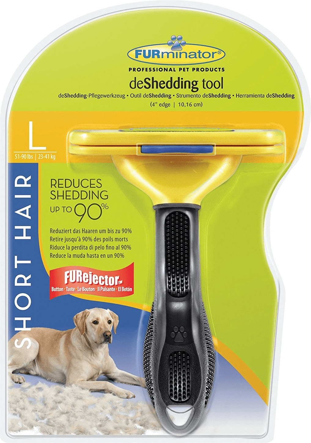 FURminator Brosse pour chiens à poils courts L