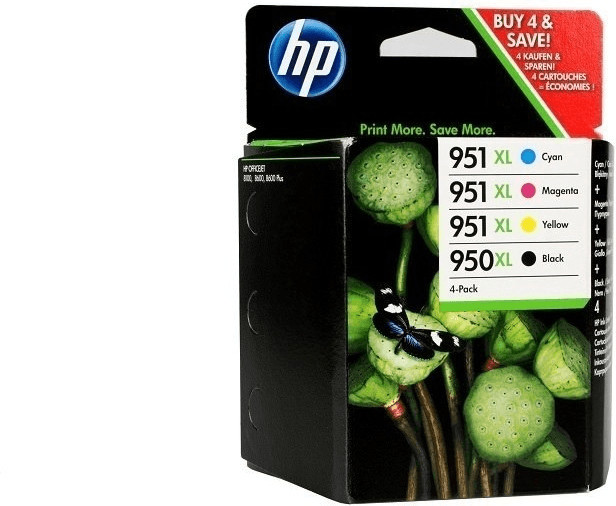 Soldes HP 950XL + 951XL Pack de 4 cartouches CMJN (C2P43AE) 2024 au  meilleur prix sur