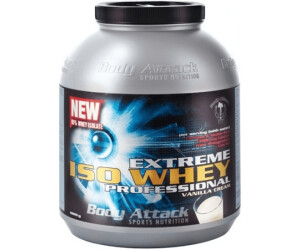 Body Attack 2x Extreme Isolate Whey Professional 1800g Dose 1,8kg Eiweiß 