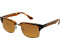 Ray-Ban Squared Clubmaster RB4190 878M2 (glossy havana/crystal polarized brown gradient)