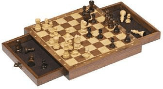 Goki Magnetic Chess Set with Drawers