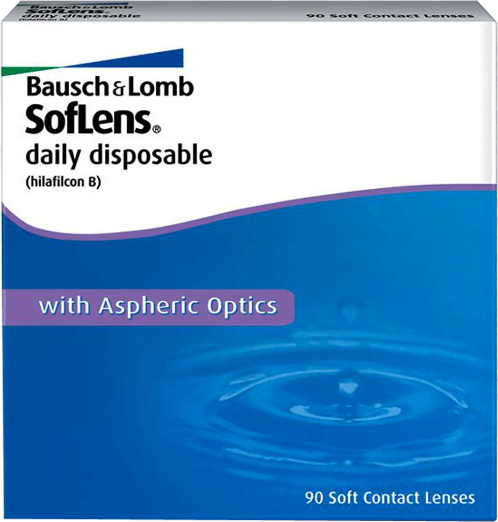 Bausch & Lomb Soflens Daily Disposable -6,50 (90 lentilles)