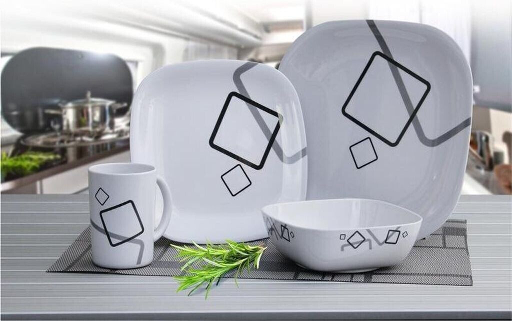 Camp 4 Set de vaisselle Cuneo (16-pièces)